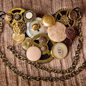 Vintage Gears Necklace